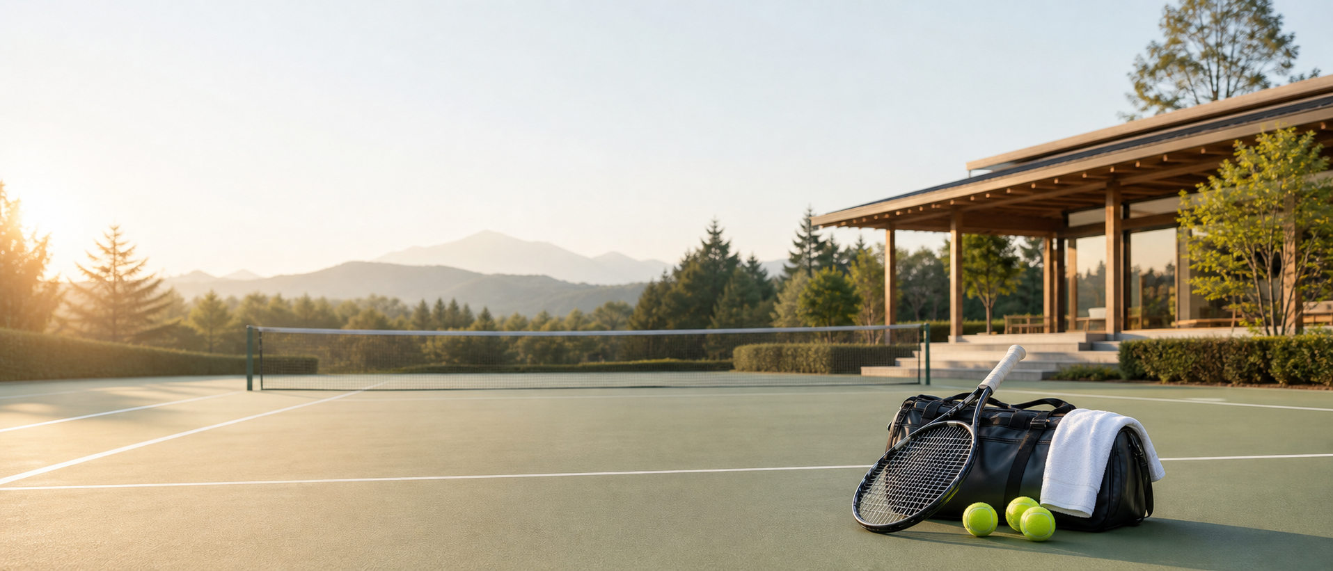 Tennis court facility